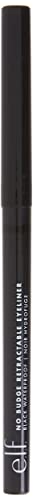 e.l.f. No Budge Retractable Eyeliner, Creamy & Ultra-Pigmented, Waterproof, Creates Bold & Defined Lines, Black, 0.006 Oz (0.18g)