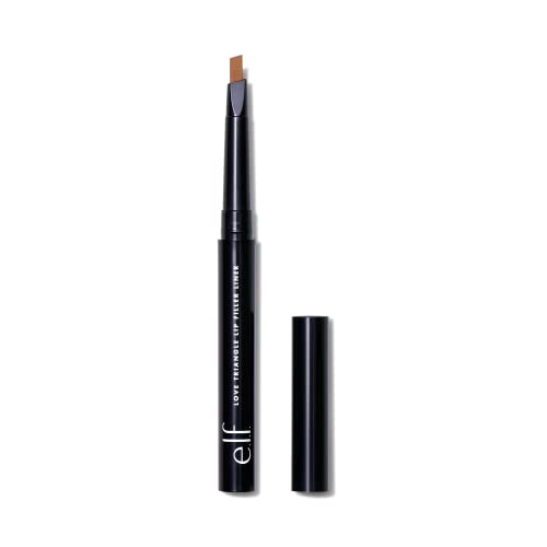 e.l.f. Love Triangle Lip Filler Liner, 2-in-1 Lip Liner Pencil For Sculpting & Filling, Long-Lasting Intense colour, Mauve