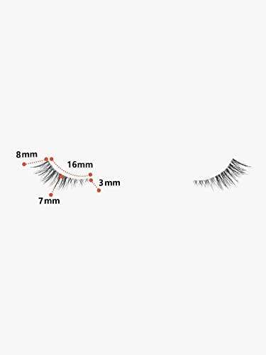 GMAGICTOBO False Eyelashes Short Natural Lashes Wispy Clear Band Half Lashes Pack 3D Faux Mink Cat Eye Lashes Fake Eyelashes 6 Pairs