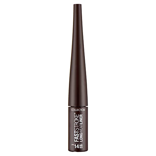 Collection Cosmetics Fast Stroke Long Wear Liner, 14-Hour Wear, Intense Colour, 4ml, Brown