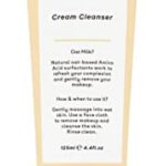 Q+A Oat Milk Cream Cleanser, a Moisturising Face Cleanser Formulated with a Triple Blend of Oat Derived Ingredients to Gently Lift Makeup and Imp