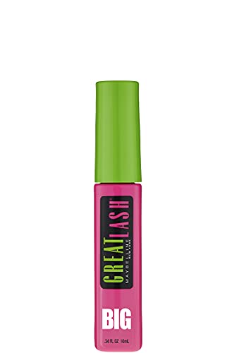 Maybelline Great Lash Volumising and Thickening Mascara, Blackest Black
