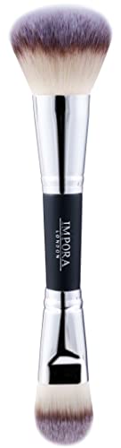 Powder Makeup Brush - Packing/Setting, Buffing, Blending, Sculpting. Suitable for use with Cream, Powder, Blush, Liquid, Bronzer and Mineral Foun