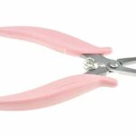 Profesional Hair Extension Pliers for Removing Micro Rings and Crushing Fusion Bond - Anti-rust Stainless Steel with Non-slip Grip - Pink - 6''