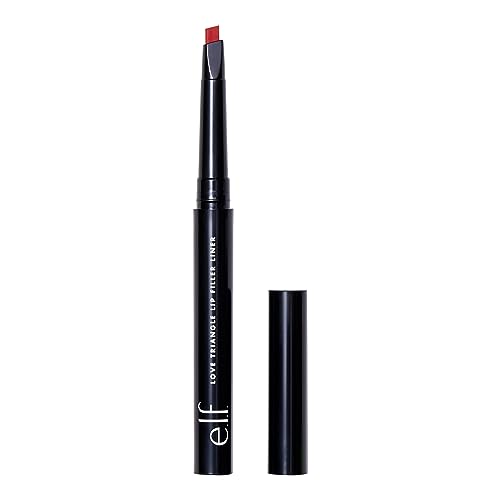 e.l.f. Love Triangle Lip Filler Liner, 2-in-1 Lip Liner Pencil For Sculpting & Filling, Long-Lasting Intense colour, Mauve