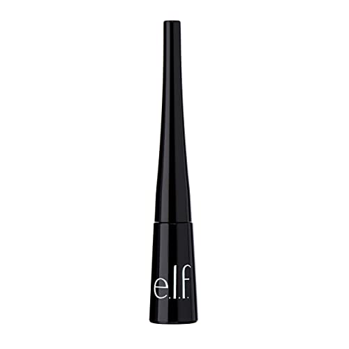 e.l.f. Expert Liquid Liner, Smudge-proof, Buildable, Long-lasting, Enhances, Defines, Jet Black, Precision Brush 4.2ml