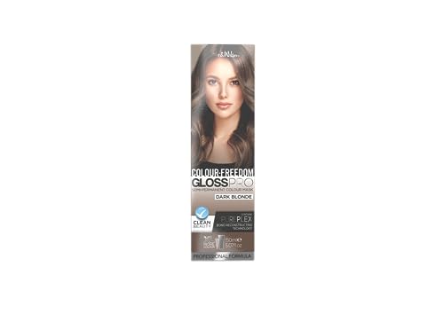 Colour-Freedom Gloss Pro 150ml Silver Blonde Semi-Permanent Hair Colour - Ultra-Vibrant Vegan Colour Mask with PurePlex | Ammonia Free Colour Las