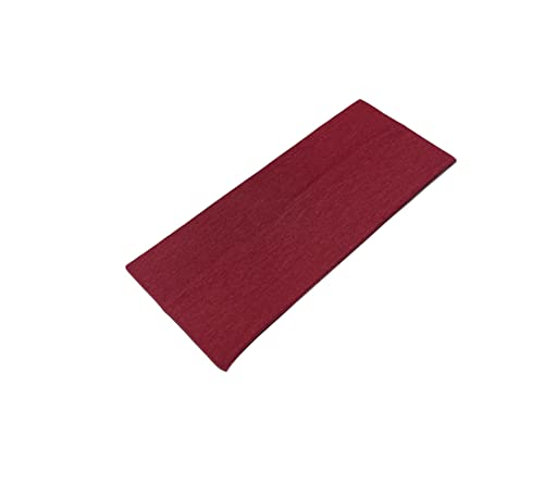 WESTEND CHOICE 9cm Wide Headbands Soft Head Band Plain Stretchy Unisex Kylie headband Bandeau Headbands for Women & Men Gym Yoga Hair Band (Black