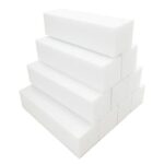 10pcs Nail Buffer Block 4 Way Professional Nail Files and Buffer Nail Sanding Tools for Gel Natural Acrylic Nails - White