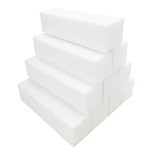 10pcs Nail Buffer Block 4 Way Professional Nail Files and Buffer Nail Sanding Tools for Gel Natural Acrylic Nails - White