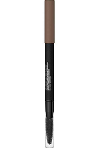 Maybelline New York Waterproof Eyebrow Pencil with Brush, Natural Colours, Lasts Up To 36 Hours, Tattoo Brow 36H, Colour: No.7 Deep Brown (Brown)