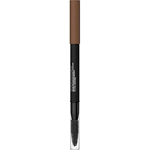 Maybelline New York Waterproof Eyebrow Pencil with Brush, Natural Colours, Lasts Up To 36 Hours, Tattoo Brow 36H, Colour: No.7 Deep Brown (Brown)