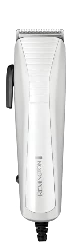 Remington HC5035 Corded Colour Cut Hair Clipper, White and Grey