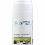Handmade Naturals Antibacterial Foaming Face Wash with Organic Aloe Vera Lemon Manuka SLS Paraben Free, 200 ml