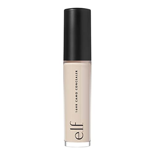 e.l.f. 16HR Camo Concealer, Full Coverage & Highly Pigmented, Matte Finish, Light Ivory, 0.203 Fl Oz (6mL)