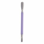Tweezerman Dual Sided Cuticle Pusher - Stainless Steel Professional Tool to Push and Shape Cuticles, Comfortable Grip for Home Manicure Or Removi