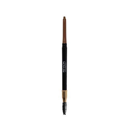 Revlon 24HR Colorstay Eyebrow Pencil with Spoolie Brush, Waterproof (0.9g) Angled Tip Applicator, 210 Soft Brown, Unisex