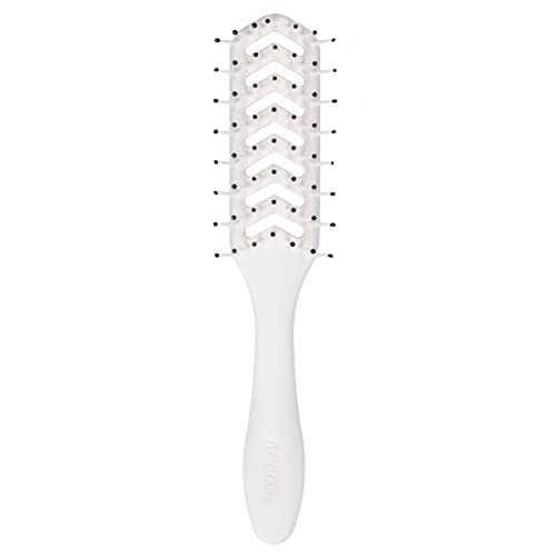 Jack Dean by Denman D200 Flexible Vent Brush for Blow Drying - Styling Hair Brush for Wet Dry Curly Thick Straight Hair - For Women and Men (Blac