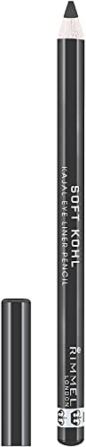 Rimmel London Soft Kohl Smudge-proof Eyeliner Pencil, Jet black, 1.2 g
