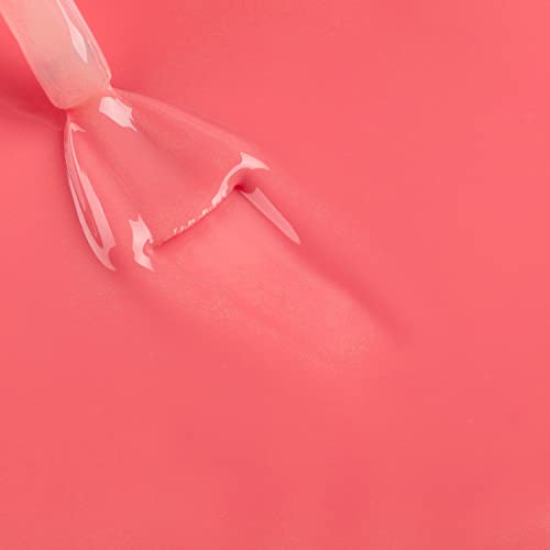 Bluesky Gel Nail Polish, Pink Neon Coral A074, Bright, Long Lasting, Chip Resistant, 10 ml (Requires Drying Under UV LED Lamp)