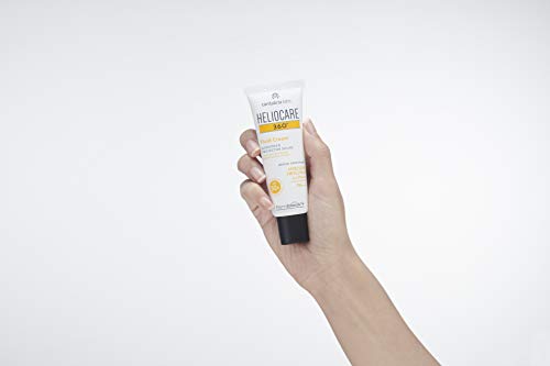 Heliocare 360 Fluid Cream SPF50+ 50ml / Sun Cream For Face/Daily UVA, UVB Visible light and infrared-A Anti-Ageing Sunscreen Protection/Dry and N