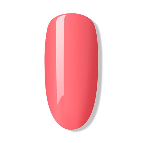 Bluesky Gel Nail Polish, Pink Neon Coral A074, Bright, Long Lasting, Chip Resistant, 10 ml (Requires Drying Under UV LED Lamp)