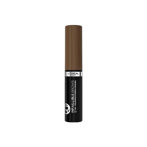 L'Oréal Paris Volumising Brow Mascara, Longwear Brow Gel for Fuller Looking Eyebrows, Up To 24 Hours Wear, Water Resistant, Infallible Brows, 5 m