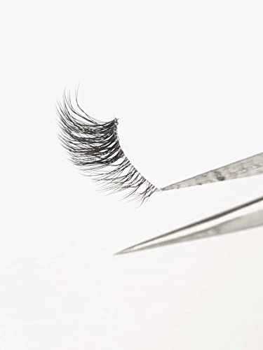 GMAGICTOBO False Eyelashes Short Natural Lashes Wispy Clear Band Half Lashes Pack 3D Faux Mink Cat Eye Lashes Fake Eyelashes 6 Pairs