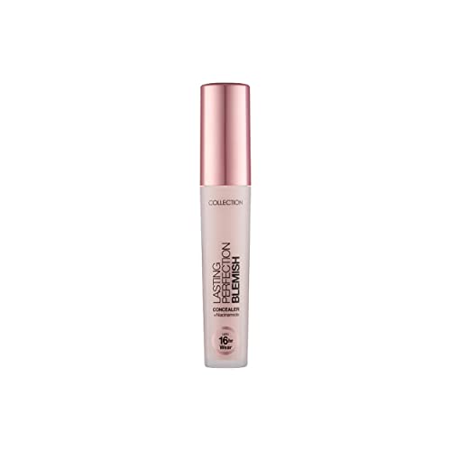 Collection Cosmetics Lasting Perfection Full Coverage Blemish Concealer infused with Niacinamide, 4ml, Ivory
