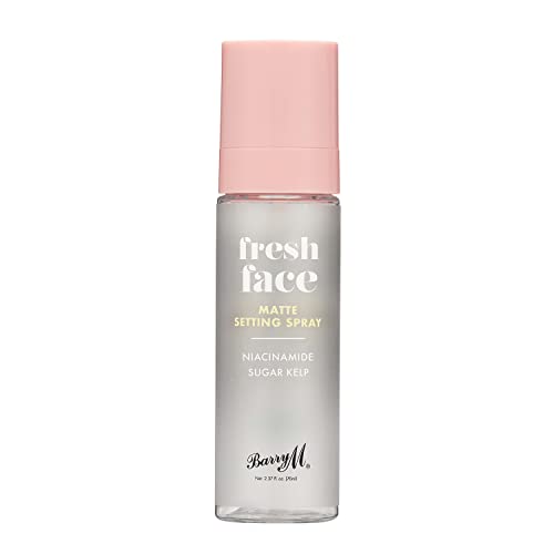 Barry M Fresh Face Fixation Makeup Setting Spray, Long-lasting, Infused With Aronia Berry and Vitamin C Clear