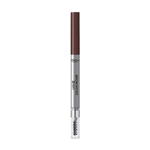 L'Oreal Paris Brow Artist Xpert Eyebrow Pencil, Brown, Retractable Brow Pencil, Define, Fuller Look Brows, 105 Brunette, 1 Count (Pack of 1)