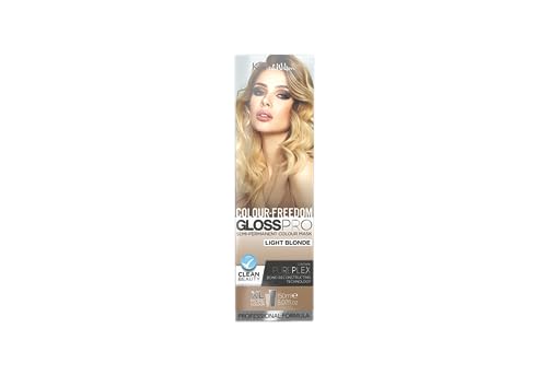 Colour-Freedom Gloss Pro 150ml Silver Blonde Semi-Permanent Hair Colour - Ultra-Vibrant Vegan Colour Mask with PurePlex | Ammonia Free Colour Las
