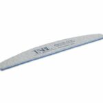 TNBL Nail File Professional Quality (80/80 Grit Half Moon Zebra) Pack of 5 for Manicure & Pedicure Shaping & Styling