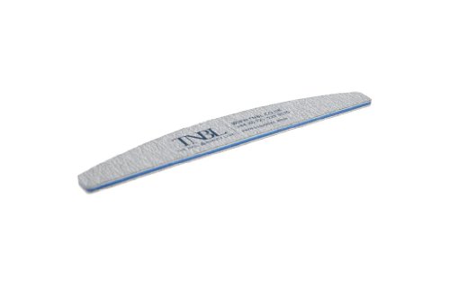 TNBL Nail File Professional Quality (80/80 Grit Half Moon Zebra) Pack of 5 for Manicure & Pedicure Shaping & Styling
