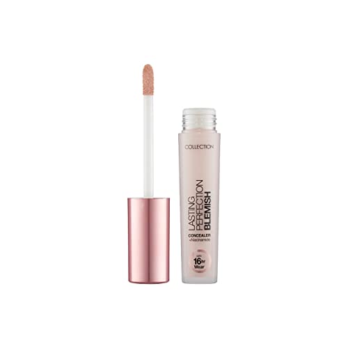 Collection Cosmetics Lasting Perfection Full Coverage Blemish Concealer infused with Niacinamide, 4ml, Ivory