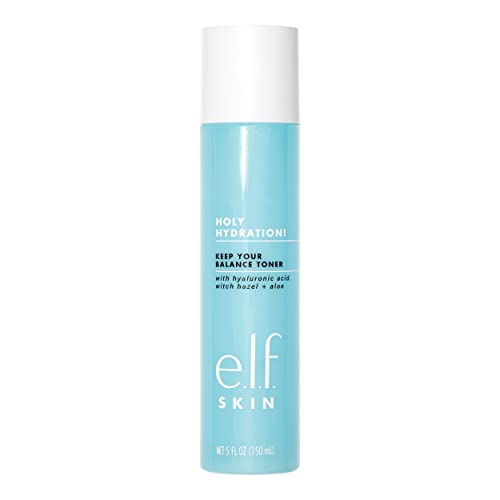 e.l.f. Keep Your Balance Toner, Gentle, Refreshing, Anti-Inflammatory, Removes Makeup & Impurities, Hydrates, Cleanses, Soothes, Infused with Hya