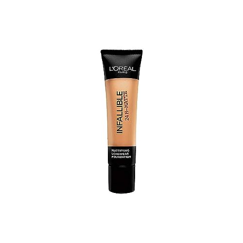 L'Oreal Paris Cover Liquid Foundation, With 4% Niacinamide, Long Lasting, Natural Finish, Available in 20 Shades, SPF 25, Infallible 32H Matte Co