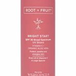 Wild Science Lab ROOT + FRUIT Bright Start SPF 30 Broad Spectrum UV Shield high performance naturals, stabilised Vitamin C and revitalising essen