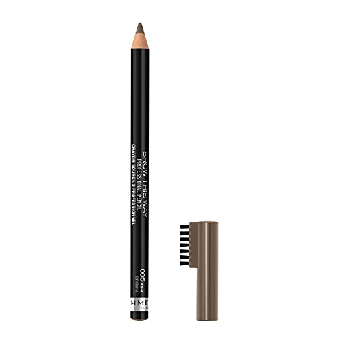 Rimmel London Brow This Way Pencil, 005 Ash Brown, 4g