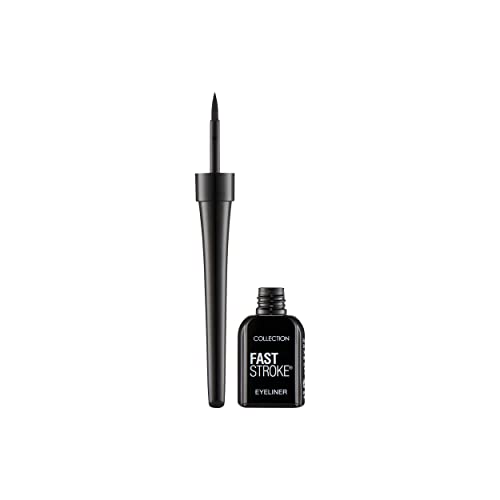 Collection Cosmetics Fast Stroke Eyeliner, Quick Drying Formula, 4ml, Black