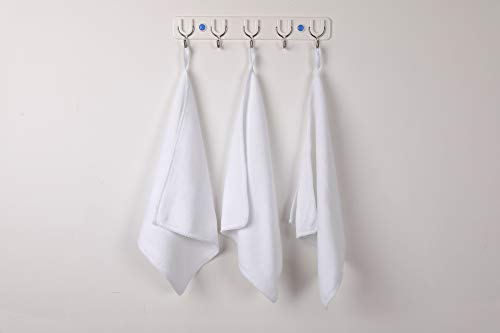 Microfibre Face Cloths Makeup Remover Cloths Face Drying cloths Wash Towels Facial Cleansing Towels Super Soft 30cm x 30cm 8 Pack white