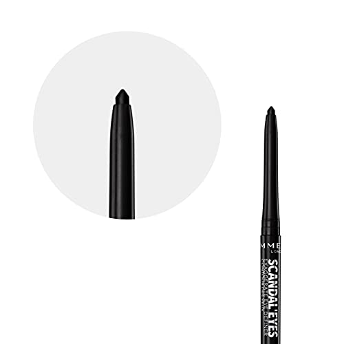Rimmel London Scandaleyes Exaggerate Eye Definer, 001 Intense Black, 0.35g