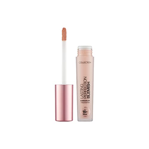 Collection Cosmetics Lasting Perfection Full Coverage Blemish Concealer infused with Niacinamide, 4ml, Ivory