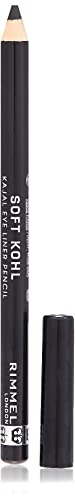 Rimmel London Soft Kohl Smudge-proof Eyeliner Pencil, Jet black, 1.2 g