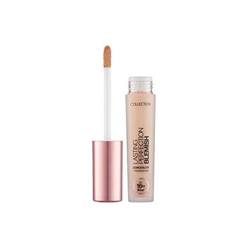 Collection Cosmetics Lasting Perfection Full Coverage Blemish Concealer infused with Niacinamide, 4ml, Ivory