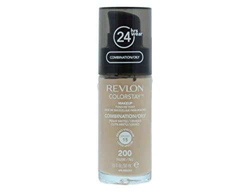 Revlon Colorstay Liquid Foundation Makeup for Combination/Oily Skin SPF15 Medium to Full Coverage (30ml) Matte Finish, Buff (150) Unisex