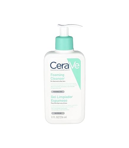 CeraVe Foaming Cleanser for Normal to Oily Skin 236ml with Niacinamide and 3 Essential Ceramides