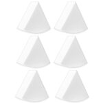 Sibba 6 PCS Beauty Blender Makeup Sponge Make Up Sponges Face Liquid Foundation Blending Mini Facial Applicator Holder Triangle Nail Art Tool Hal