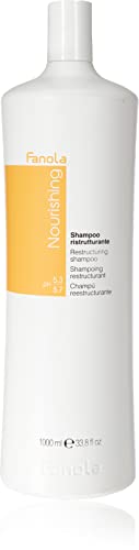 Fanola Restructuring Shampoo, Hydration and Nourishment to Dry, Stressed and Damaged Hair, Enriched Formula with Milk Proteins, 1000