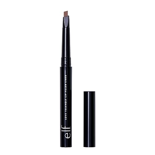 e.l.f. Love Triangle Lip Filler Liner, 2-in-1 Lip Liner Pencil For Sculpting & Filling, Long-Lasting Intense colour, Mauve